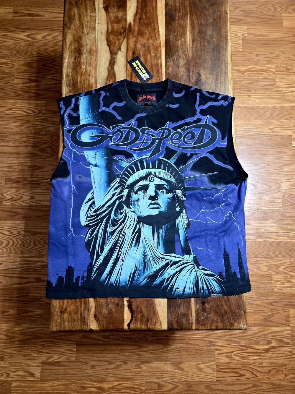 Godspeed "Out of Many, One" Mainline Collection Sleeveless Tee. Size Large